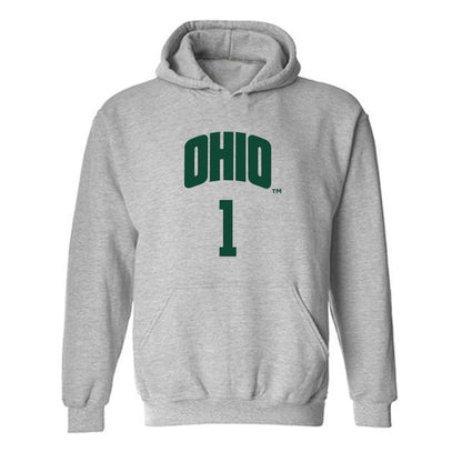 Ohio - NCAA Men's Basketball : Javan Simmons - Classic Shersey Hooded Sweatshirt-0