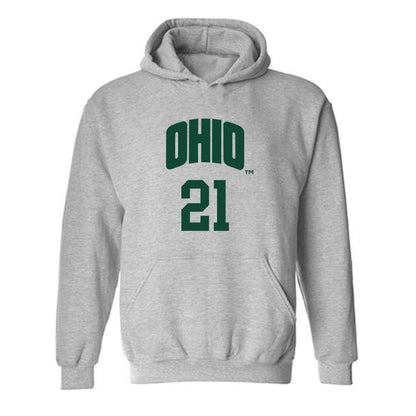 Ohio - NCAA Men's Basketball : Devin Royal - Classic Shersey Hooded Sweatshirt-0