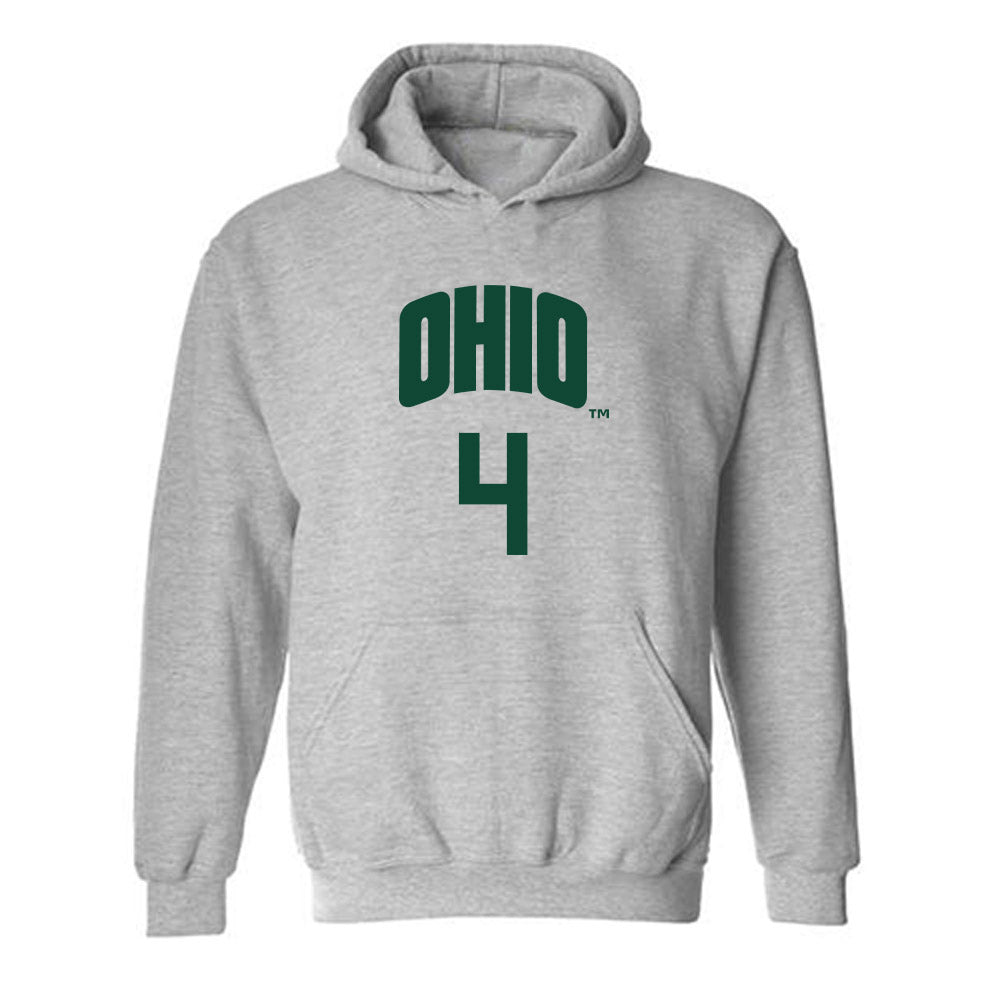 Ohio - NCAA Men's Basketball : JJ Kelly - Classic Shersey Hooded Sweatshirt-0