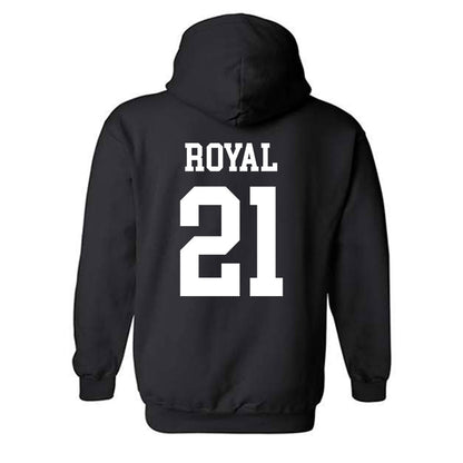 Ohio - NCAA Men's Basketball : Devin Royal - Generic Shersey Hooded Sweatshirt-1