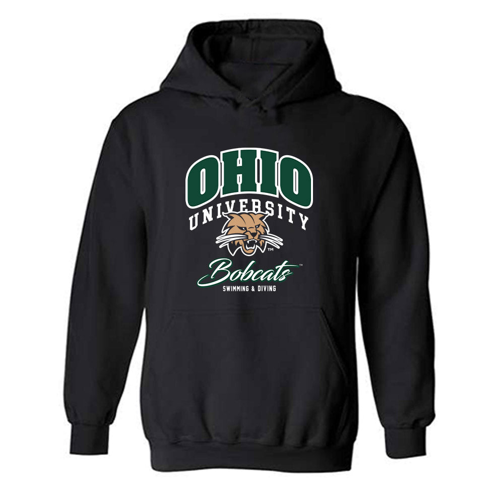 Ohio - NCAA Women's Swimming & Diving : Savanna Bos - Generic Shersey Hooded Sweatshirt-0