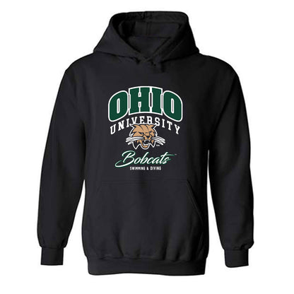 Ohio - NCAA Women's Swimming & Diving : Savanna Bos - Generic Shersey Hooded Sweatshirt-0