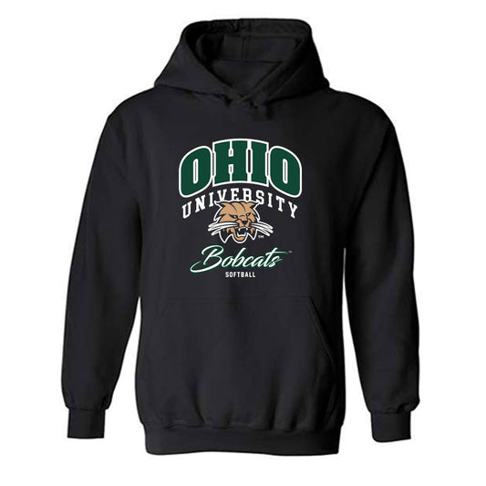 Ohio - NCAA Softball : Brenna Farmer - Generic Shersey Hooded Sweatshirt-0