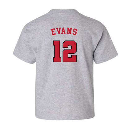 Utah - NCAA Women's Basketball : Chyra Evans - Generic Sports Youth T-Shirt-1