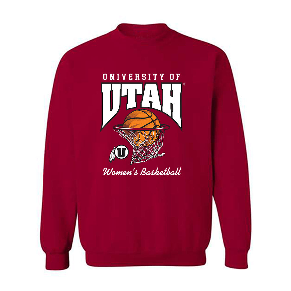 Utah - NCAA Women's Basketball : Kamryn Mafua - Generic Sports Crewneck Sweatshirt-0