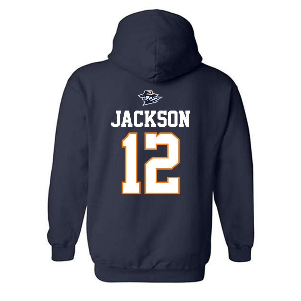 UTEP - Men's Basketball Legends : Stefon Jackson - Sports Shersey Hooded Sweatshirt-1