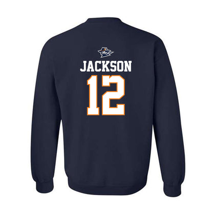 UTEP - Men's Basketball Legends : Stefon Jackson - Sports Shersey Crewneck Sweatshirt-1