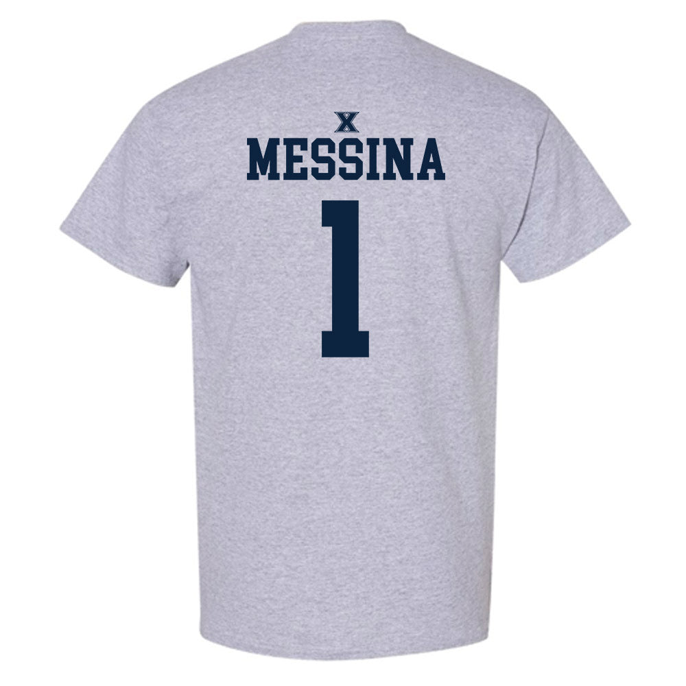 Xavier - NCAA Men's Basketball : Malik Messina - Sports Shersey T-Shirt-1