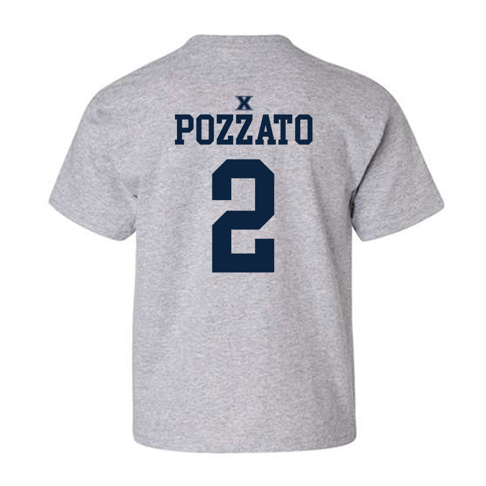Xavier - NCAA Men's Basketball : Gabriel Pozzato - Sports Shersey Youth T-Shirt-1