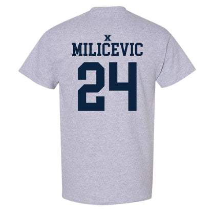 Xavier - NCAA Men's Basketball : Jovan Milicevic - Sports Shersey T-Shirt-1