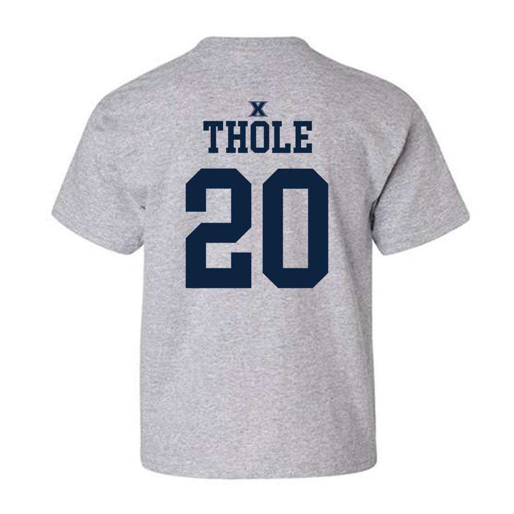 Xavier - NCAA Men's Basketball : Henry Thole - Sports Shersey Youth T-Shirt-1