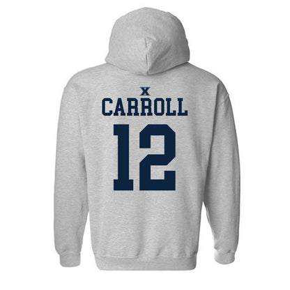Xavier - NCAA Men's Basketball : Tre Carroll - Sports Shersey Hooded Sweatshirt-1