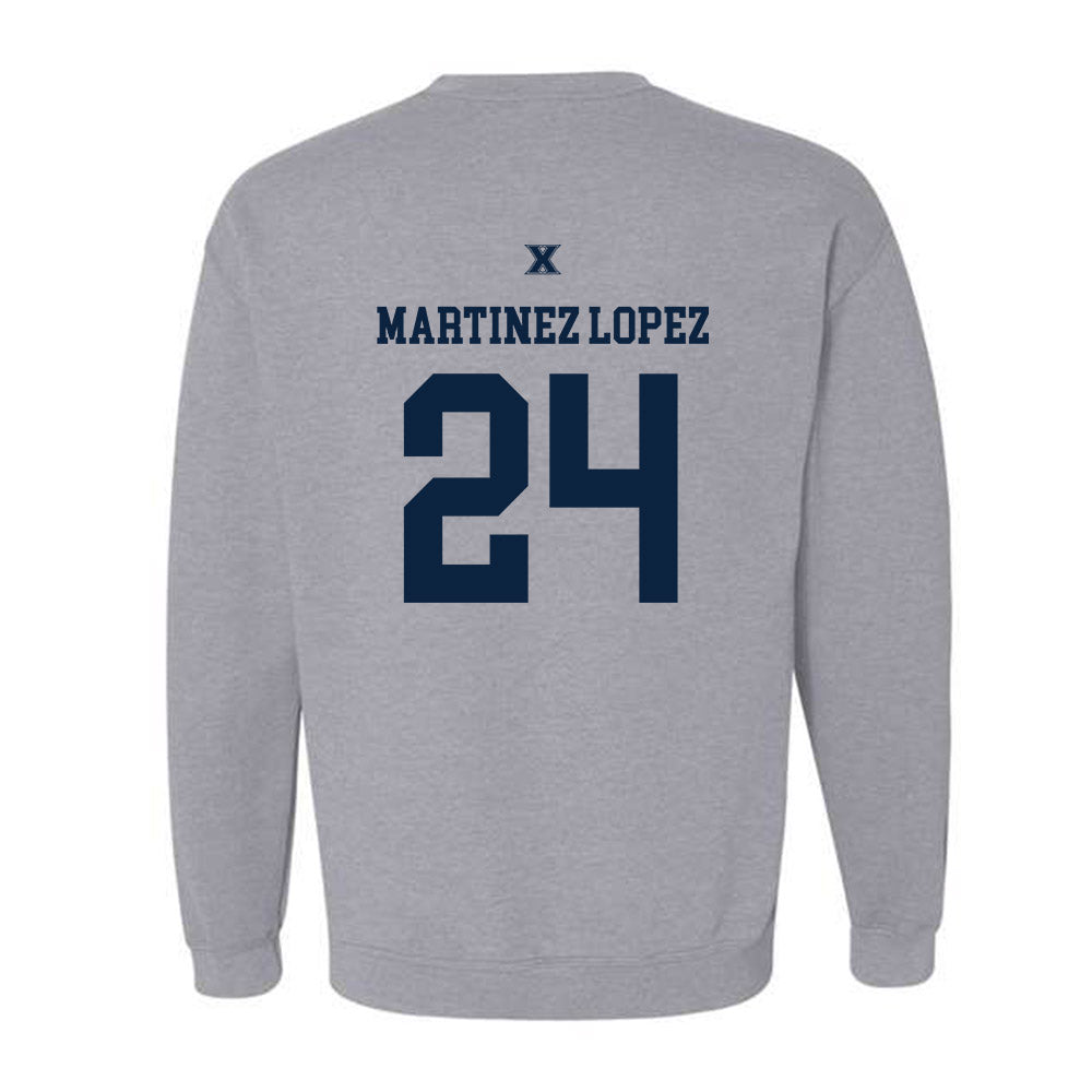 Xavier - NCAA Women's Basketball : Lucia Martinez Lopez - Sports Shersey Crewneck Sweatshirt-1