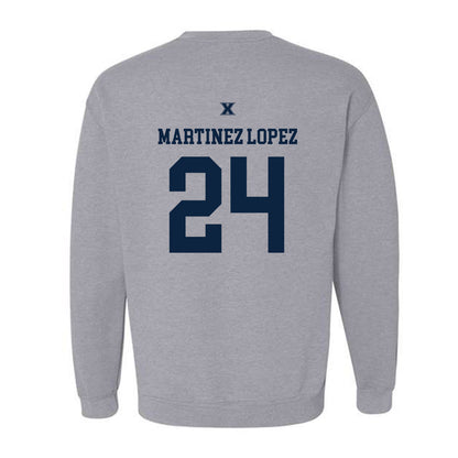 Xavier - NCAA Women's Basketball : Lucia Martinez Lopez - Sports Shersey Crewneck Sweatshirt-1
