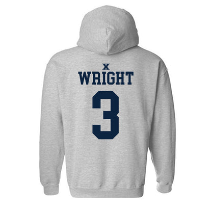 Xavier - NCAA Men's Basketball : All Wright - Sports Shersey Hooded Sweatshirt-1