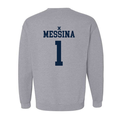 Xavier - NCAA Men's Basketball : Malik Messina - Sports Shersey Crewneck Sweatshirt-1