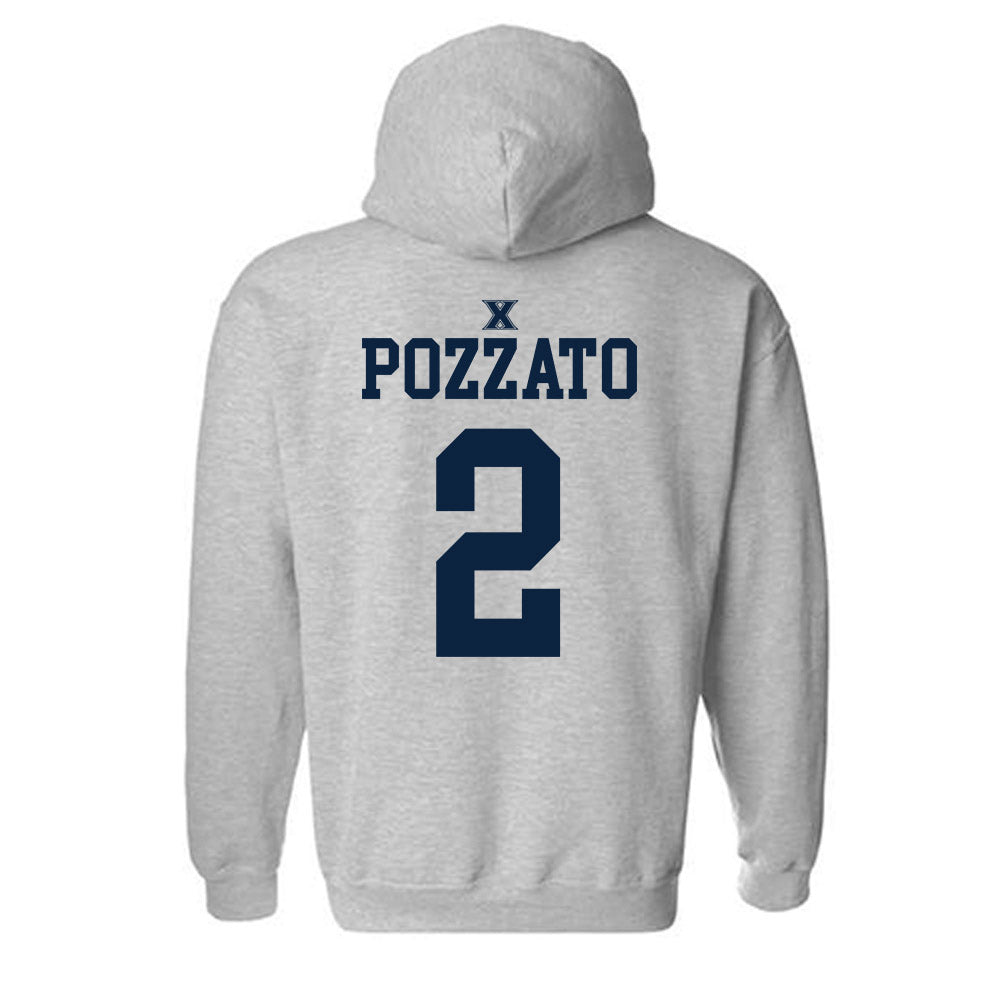 Xavier - NCAA Men's Basketball : Gabriel Pozzato - Sports Shersey Hooded Sweatshirt-1