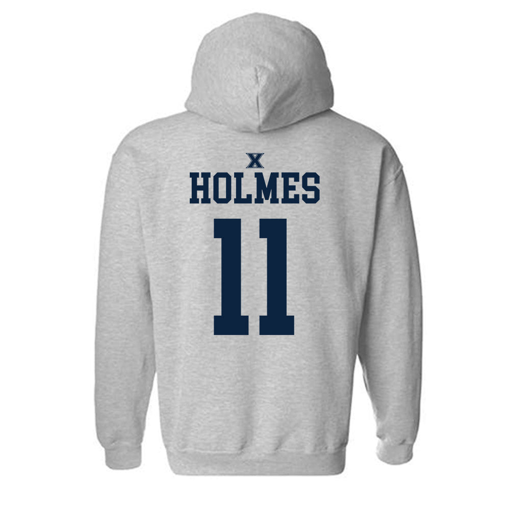 Xavier - NCAA Women's Basketball : Phoebe Holmes - Sports Shersey Hooded Sweatshirt-1