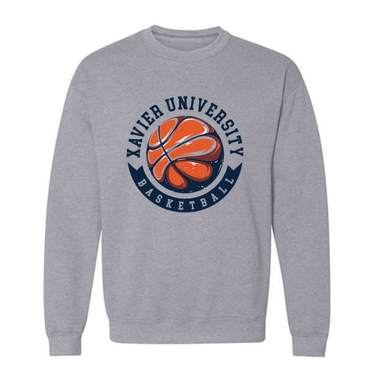 Xavier - NCAA Men's Basketball : Luke Naser - Sports Shersey Crewneck Sweatshirt-0