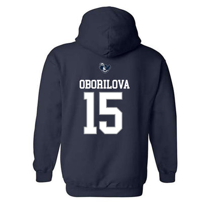 Xavier - NCAA Women's Basketball : Petra Oborilova - Sports Shersey Hooded Sweatshirt-1