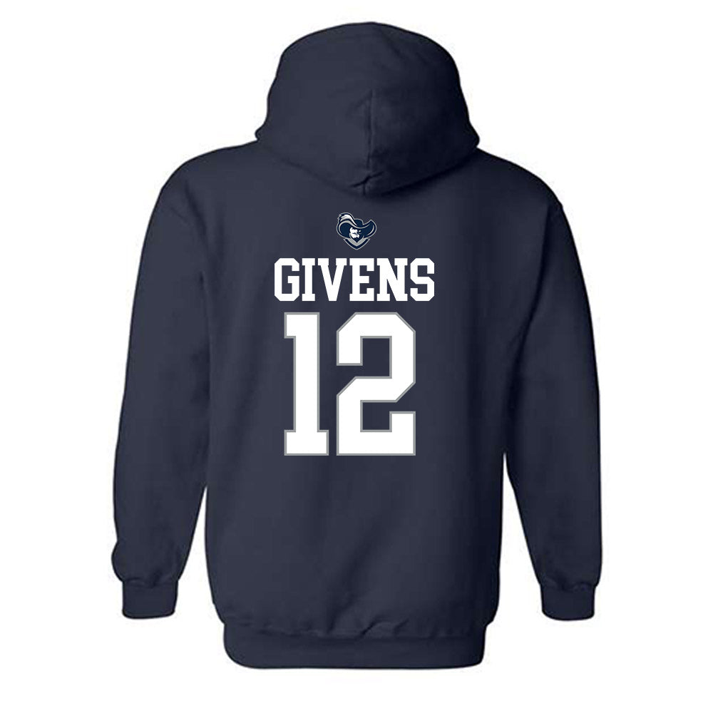 Xavier - NCAA Women's Basketball : MacKenzie Givens - Sports Shersey Hooded Sweatshirt