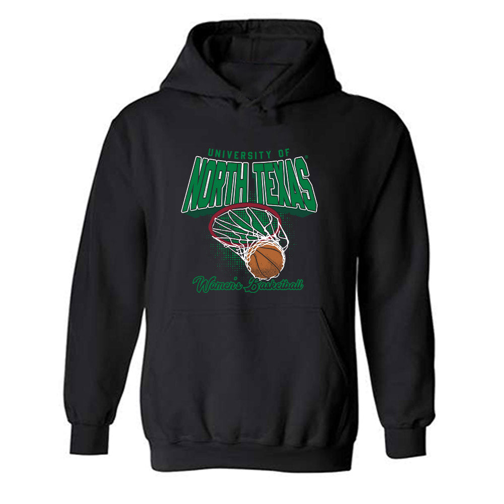 North Texas - NCAA Women's Basketball : Jaelyn Talley - Generic Shersey Hooded Sweatshirt-0