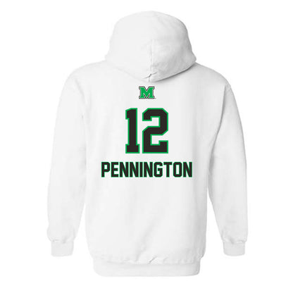 Marshall - NCAA Football : Cole Pennington - Generic Shersey Hooded Sweatshirt