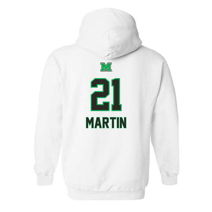 Marshall - NCAA Football : Tyas Martin - Generic Shersey Hooded Sweatshirt-1