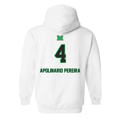 Marshall - NCAA Men's Soccer : Thiago Apolinario Pereira - Generic Shersey Hooded Sweatshirt-1