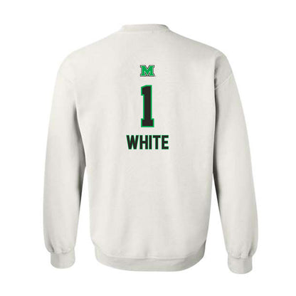 Marshall - NCAA Men's Basketball : Kaiden White - Generic Shersey Crewneck Sweatshirt-1
