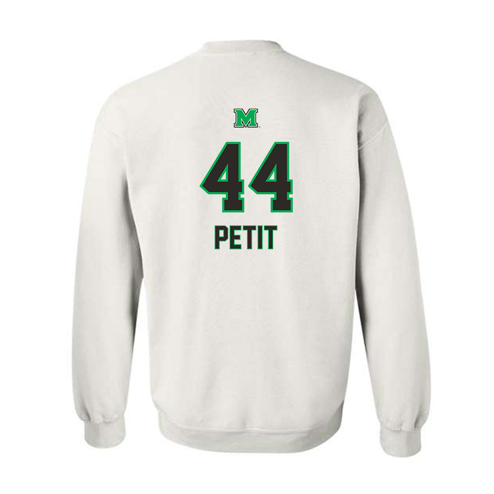 Marshall - NCAA Football : Will Petit - Generic Shersey Crewneck Sweatshirt