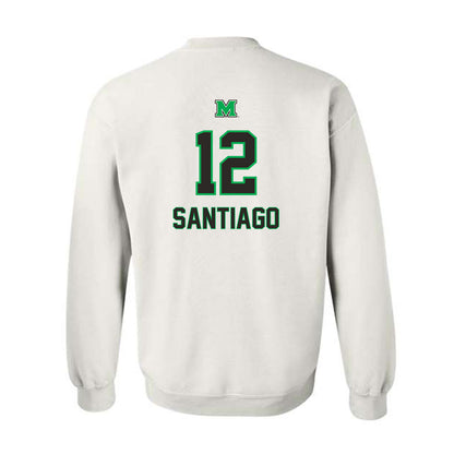 Marshall - NCAA Baseball : Angel Santiago - Generic Shersey Crewneck Sweatshirt