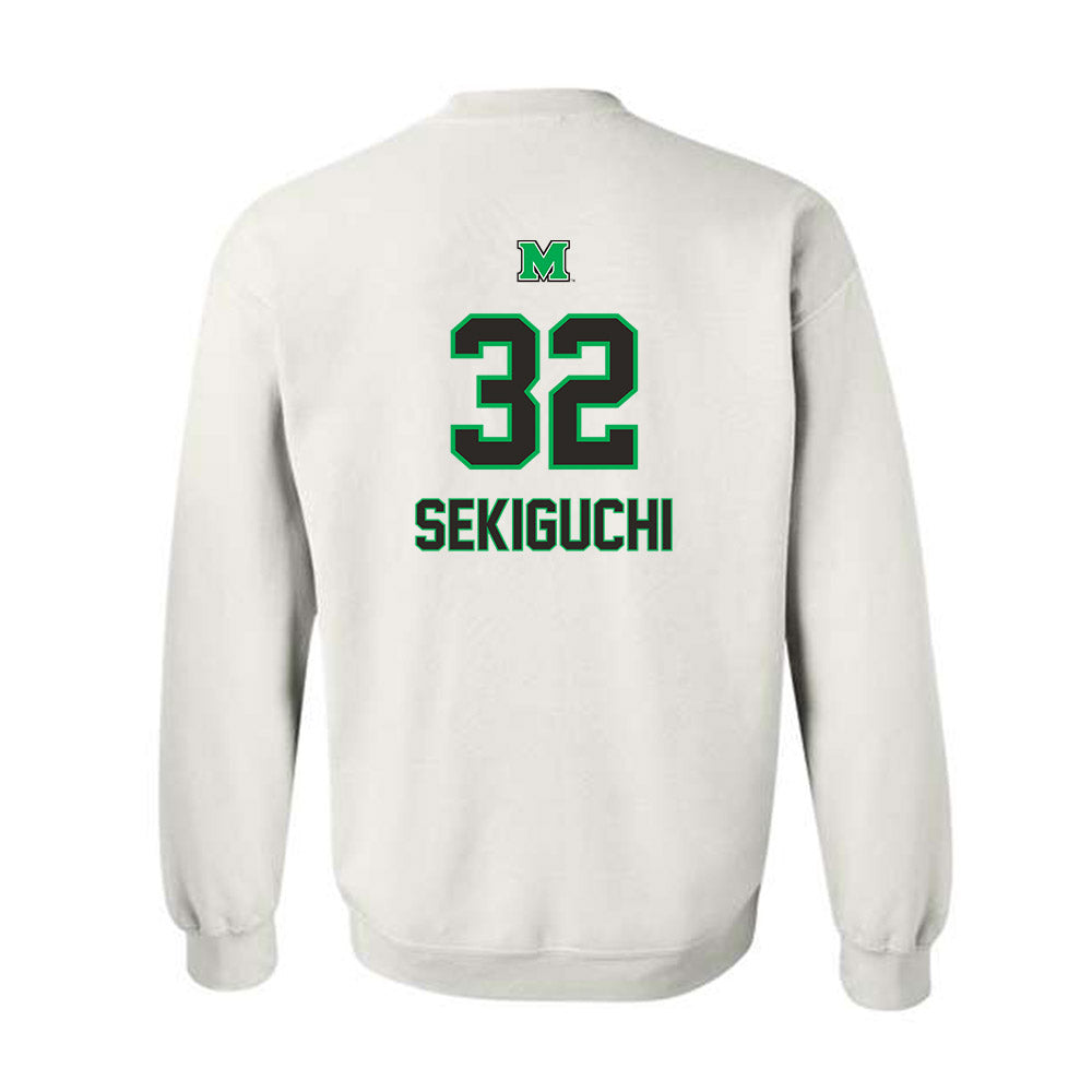 Marshall - NCAA Men's Soccer : Masaya Sekiguchi - Generic Shersey Crewneck Sweatshirt