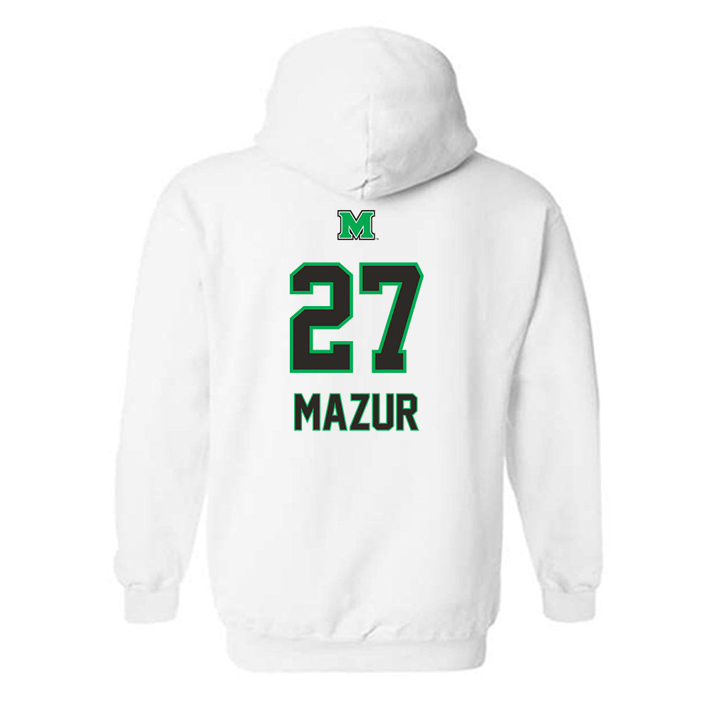 Marshall - NCAA Baseball : Patrick Mazur - Generic Shersey Hooded Sweatshirt-1