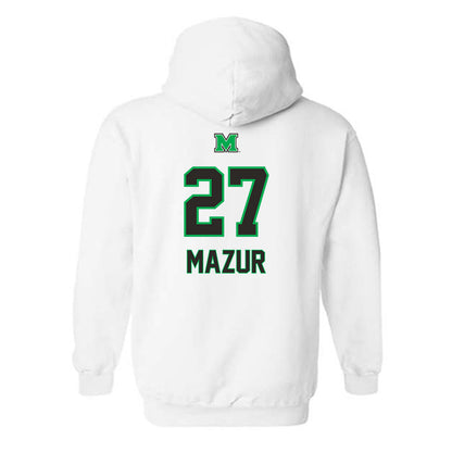 Marshall - NCAA Baseball : Patrick Mazur - Generic Shersey Hooded Sweatshirt-1
