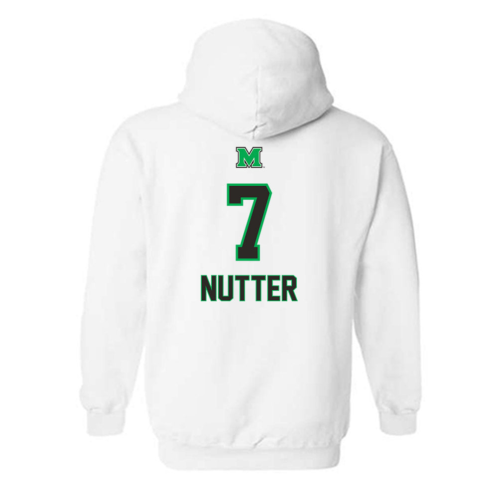 Marshall - NCAA Men's Basketball : Ryan Nutter - Generic Shersey Hooded Sweatshirt