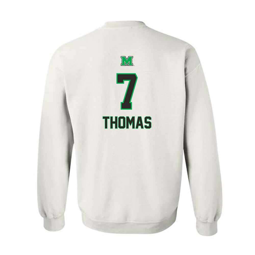 Marshall - NCAA Football : Chris Thomas - Generic Shersey Crewneck Sweatshirt