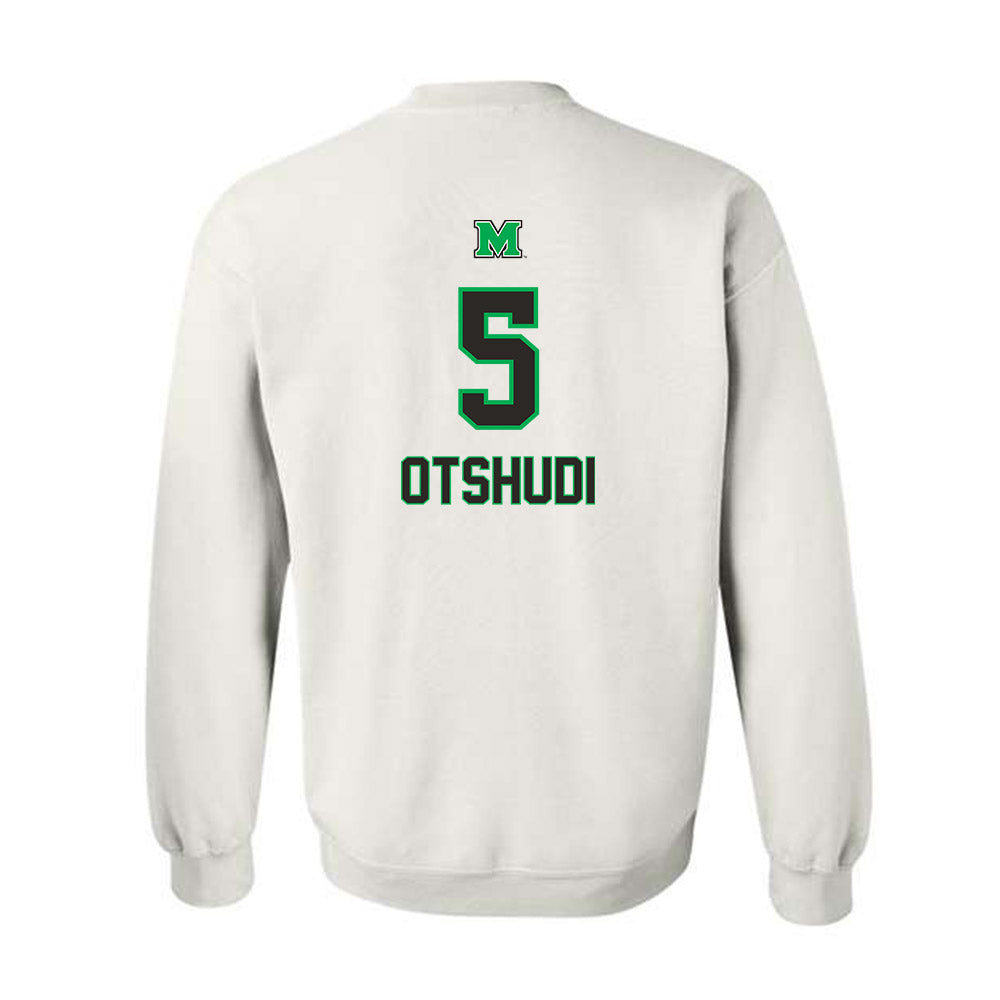 Marshall - NCAA Men's Basketball : Noah Otshudi - Generic Shersey Crewneck Sweatshirt-1