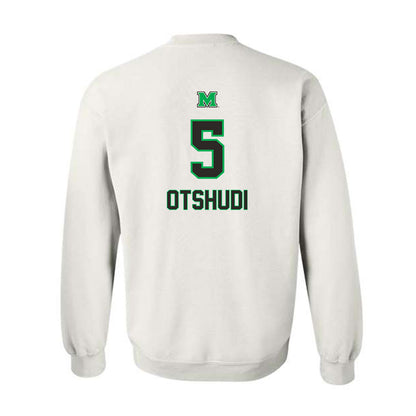 Marshall - NCAA Men's Basketball : Noah Otshudi - Generic Shersey Crewneck Sweatshirt-1