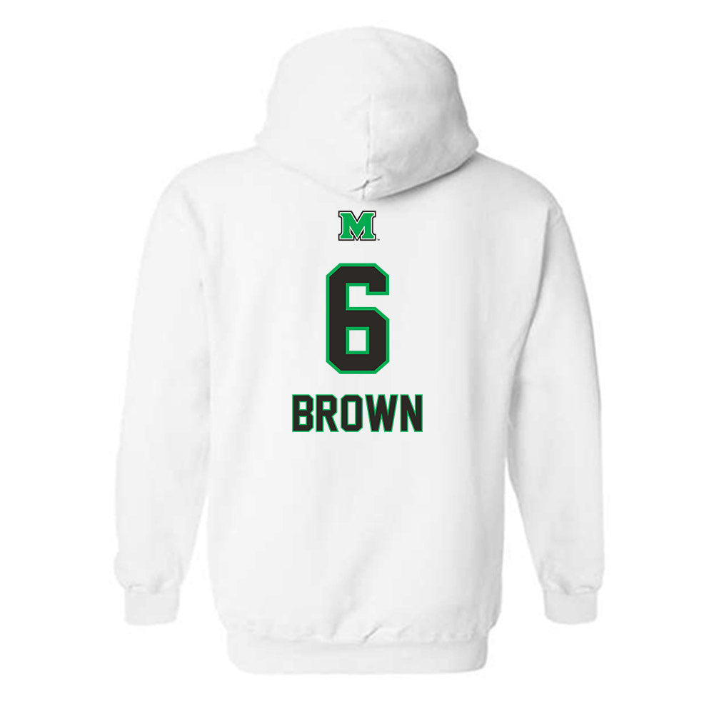 Marshall - NCAA Women's Volleyball : Brynn Brown - Generic Shersey Hooded Sweatshirt