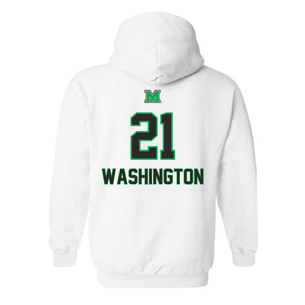 Marshall - NCAA Softball : Kaleea Washington - Generic Shersey Hooded Sweatshirt