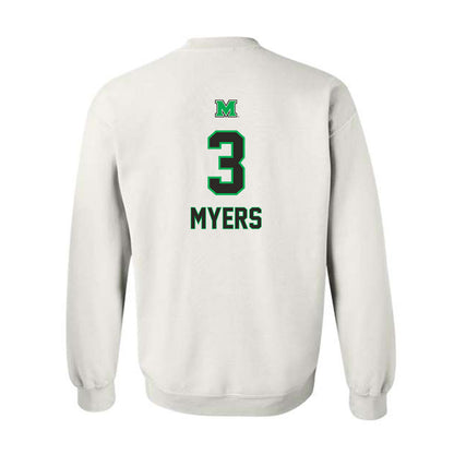 Marshall - NCAA Football : Marvae Myers - Generic Shersey Crewneck Sweatshirt-1