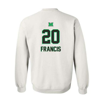 Marshall - NCAA Men's Soccer : Keaviano Francis - Generic Shersey Crewneck Sweatshirt-1