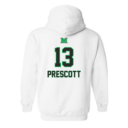 Marshall - NCAA Men's Soccer : Ethan Prescott - Generic Shersey Hooded Sweatshirt