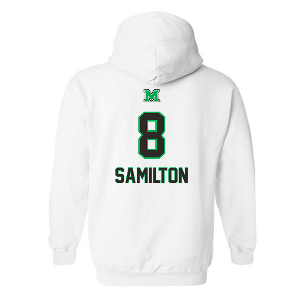 Marshall - NCAA Women's Volleyball : Bria Samilton - Generic Shersey Hooded Sweatshirt