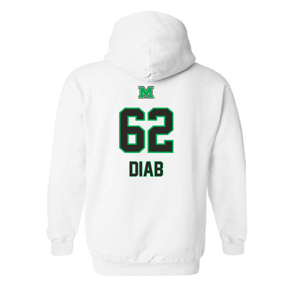 Marshall - NCAA Football : Marwan Diab - Generic Shersey Hooded Sweatshirt-1
