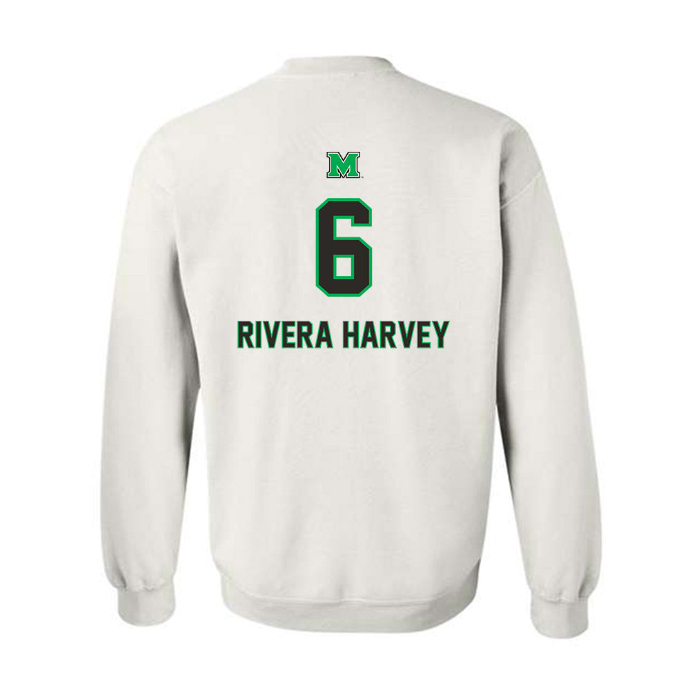 Marshall - NCAA Football : Jalil Rivera Harvey - Generic Shersey Crewneck Sweatshirt-1