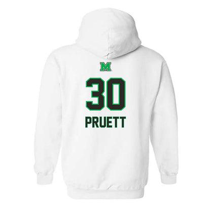 Marshall - NCAA Men's Basketball : Kycen Pruett - Generic Shersey Hooded Sweatshirt