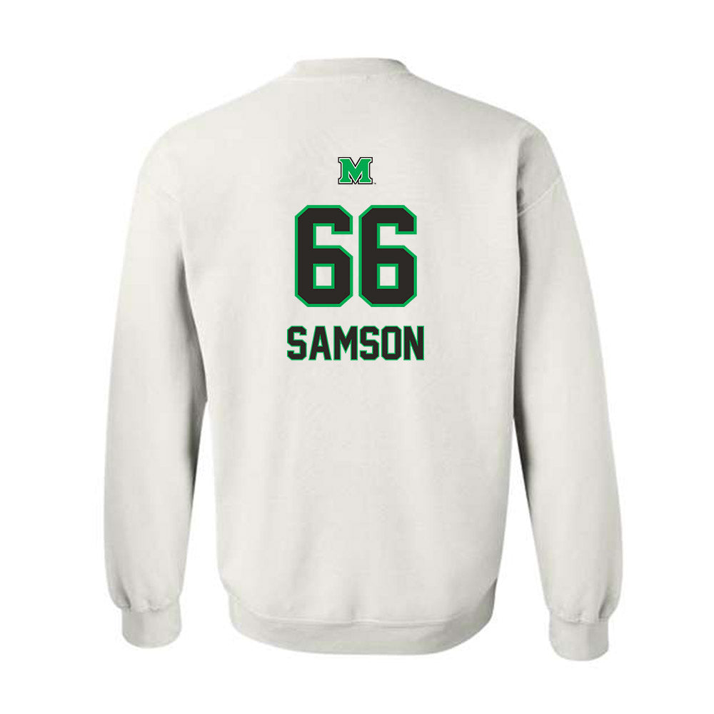 Marshall - NCAA Football : Gauge Samson - Generic Shersey Crewneck Sweatshirt