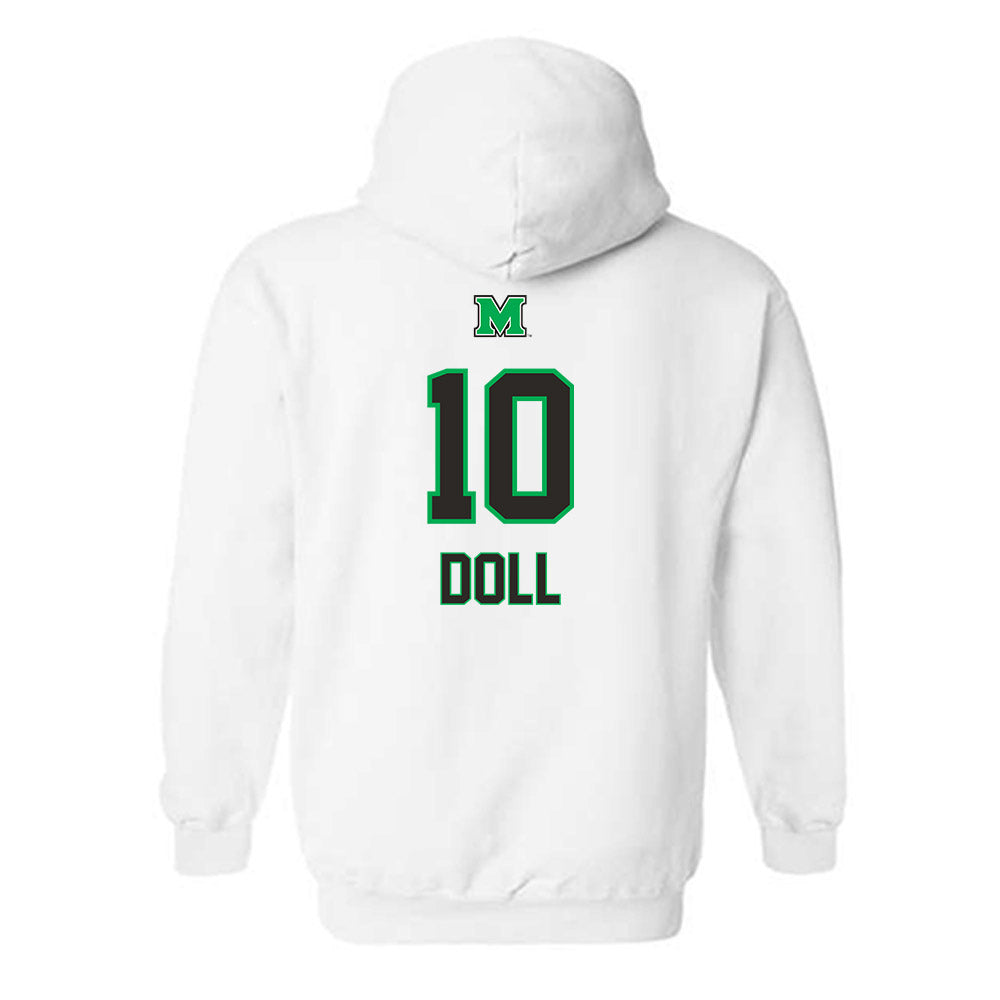 Marshall - NCAA Baseball : Landen Doll - Generic Shersey Hooded Sweatshirt-1